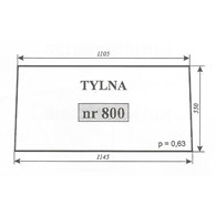 SZYBA 800 TYŁ C360 SZYSZKA