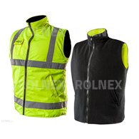 BEZRĘKAWNIK ROBOCZY DWUSTRONNY  ROZ L/52JEDNA STRONA ODBLASKOWA ŻÓŁTA