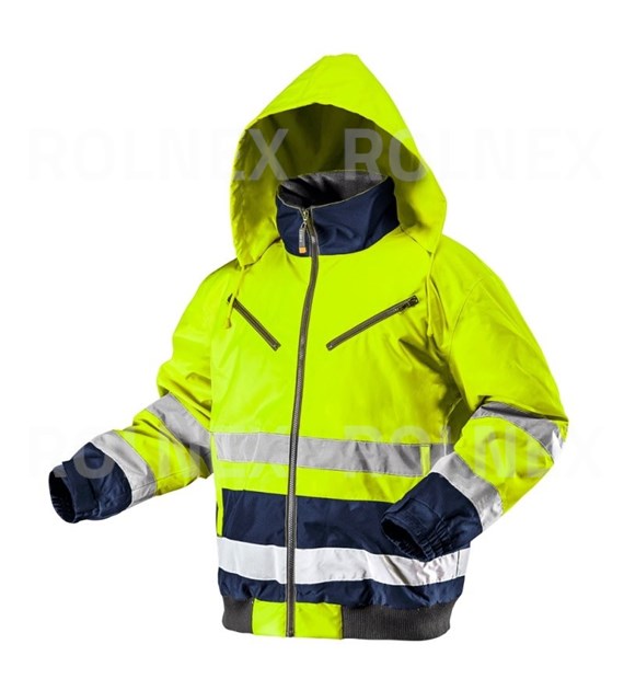 KURTKA ROBOCZA OCIEPLANA ROZMIAR L OSTRZEGAWCZA ŻÓŁTA