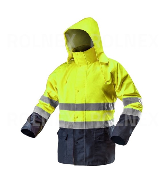 KURTKA ROBOCZA WODOODPORNA ROZMIAR L OSTRZEGAWCZA ŻÓŁTA