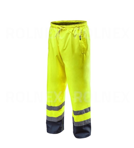 SPODNIE ROBOCZE WODOODPORNE ROZMIAR L OSTRZEGAWCZE ŻÓŁTE