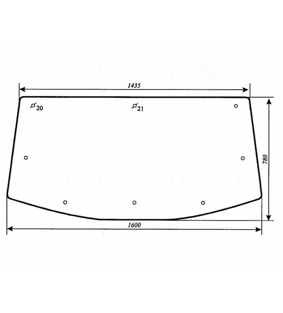 SZYBA 825 TYLNA URSUS 1634 1654,1934 KUNÓW