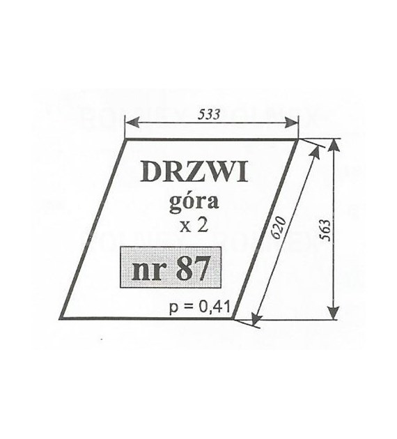SZYBA 87 DRZWI GÓRA URSUS 912 KUNÓW C385