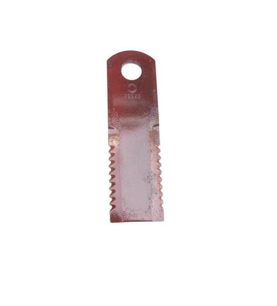 NÓŻ SIECZKARNI RUCHOMY ZĘBATY JOHN DEERE 175*50*5 mm FI 20,5 mm