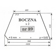 SZYBA 89 BOK URSUS 912 KUNÓW C385