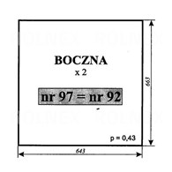 SZYBA 92=97 BOK C330 CHOJNÓW