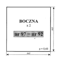 SZYBA 92=97 BOK C330 CHOJNÓW