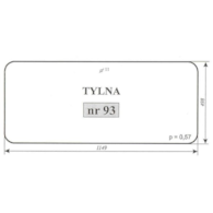 SZYBA 93 TYŁ C330 CHOJNÓW