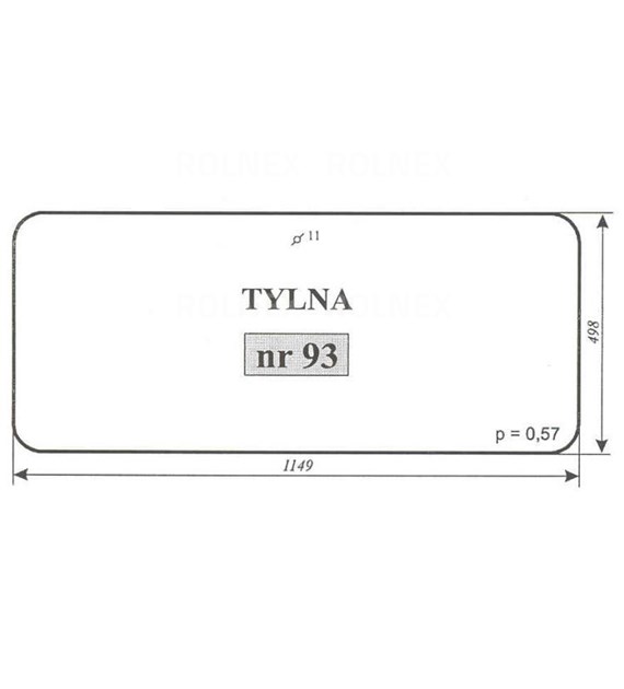 SZYBA 93 TYŁ C330 CHOJNÓW