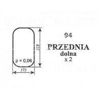 SZYBA 94 PRZÓD DÓŁ C330 CHOJNÓW