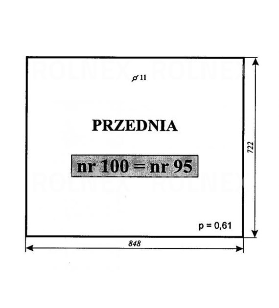 SZYBA 95=100 PRZÓD C330 CHOJNÓW