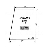 SZYBA 96 DRZWI GÓRA C330 CHOJNÓW