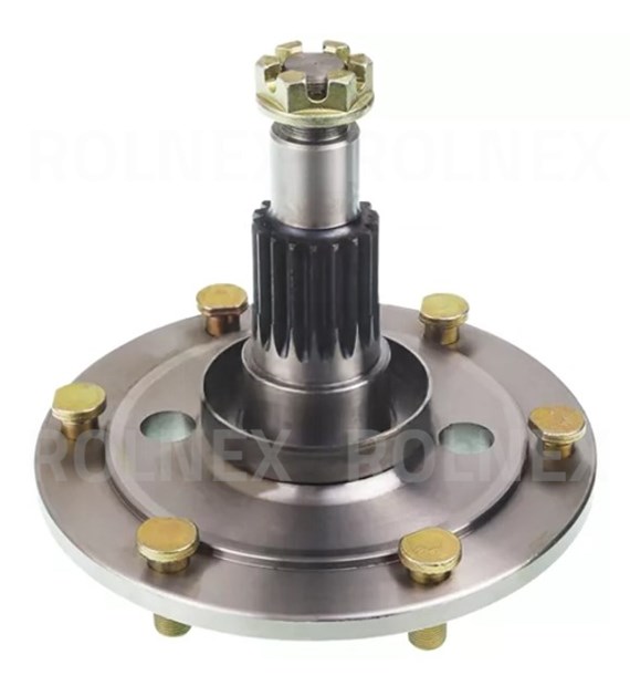 WAŁ KOŁA T25 KUTY ZE ŚRUBAMI I NAKRĘTKĄ