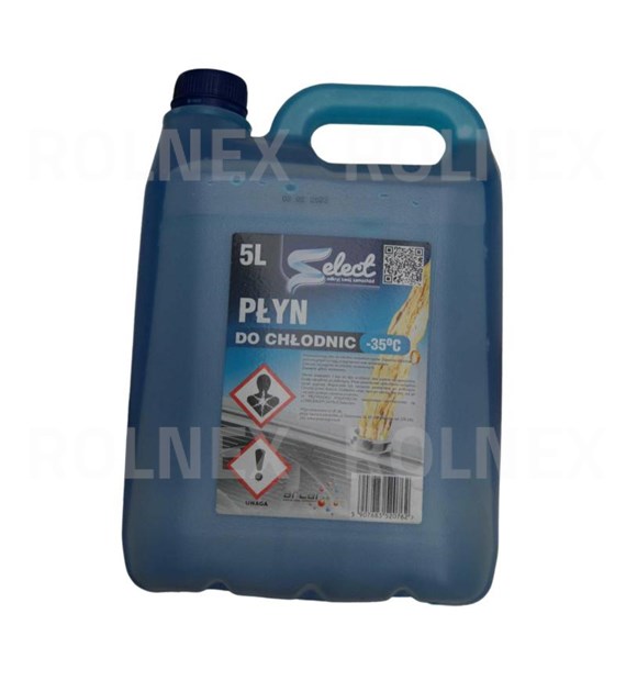 PŁYN ANTIFREEZE COOLANT -35 5L SELECT PŁYN DO CHŁODNIC NIEBIESKI SELECT PHENIX GLICAR