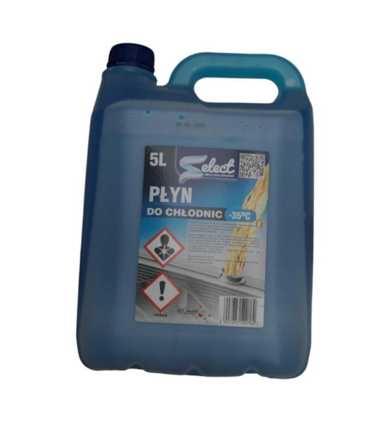 PŁYN ANTIFREEZE COOLANT -35 5L SELECT PŁYN DO CHŁODNIC NIEBIESKI SELECT PHENIX GLICAR