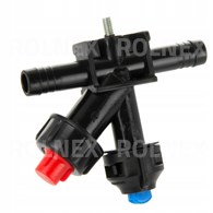 KRÓCIEC PRZELOTOWY Z ZAWOREM SZCZELINOWY NA ŚRUBKĘ Z BOCZNYM ZAWOREM