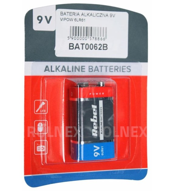 BATERIA ALKALICZNA 9V VIPOW 6LR61