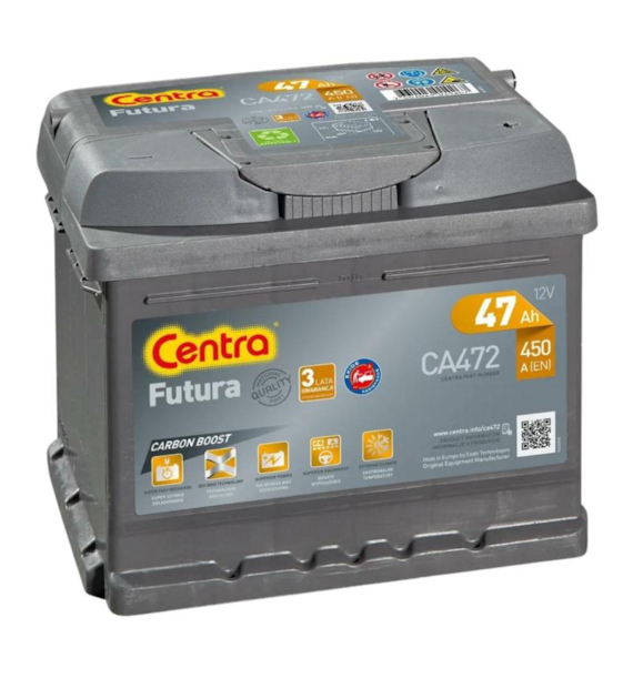 AKUMULATOR 47 AH CENTRA FUTURA P+