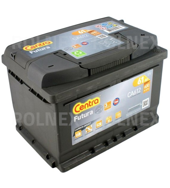 AKUMULATOR 61 AH CENTRA FUTURA P+