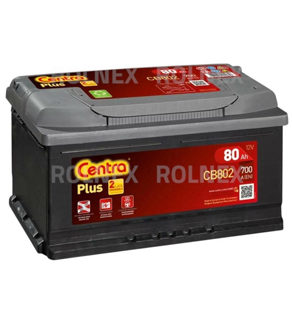 AKUMULATOR 80 AH CENTRA PLUS P+