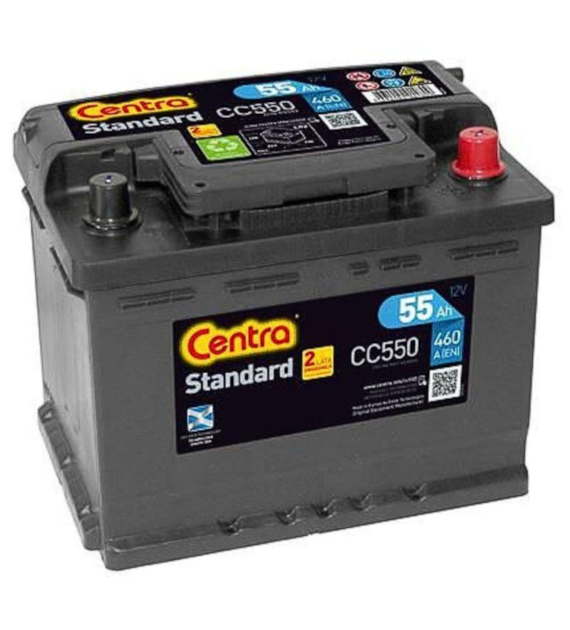 AKUMULATOR 55 AH CENTRA STANDARD P+