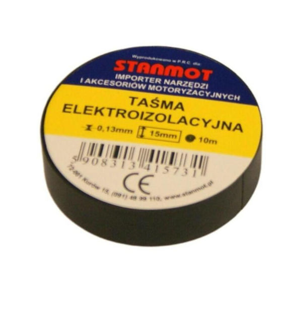 TAŚMA IZOLACYJNA MAŁA CZARNA 15*10