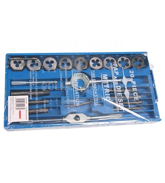 ZESTAW NARZYNEK I GWINTOWNIKÓW M3-M12 20 cz.