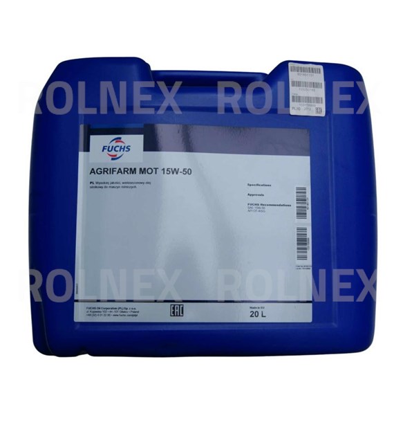 FUCHS AGRIFARM MOT 15W/50 20 L