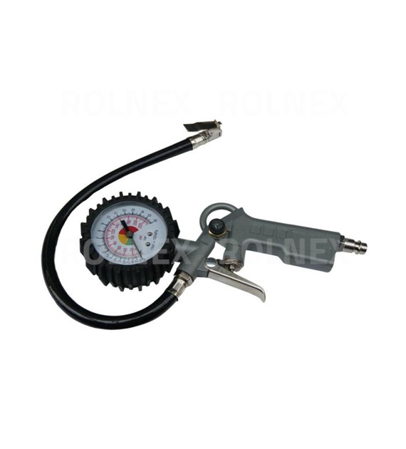 PISTOLET DO POMPOWANIA Z MANOMETREM GEKO