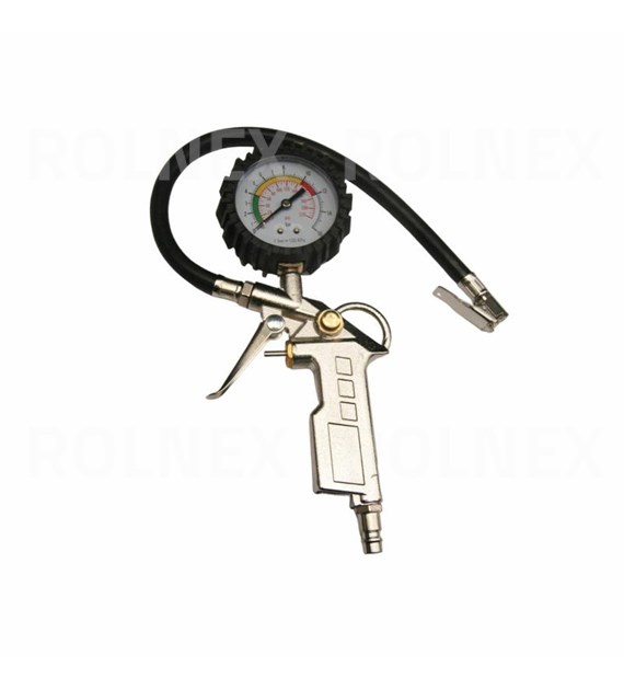 PISTOLET PNEUMATYCZNY 1/4 Z MANOMETREM 0-16ATM