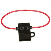 GNIAZDO BEZPIECZNIKA PŁASKIEGO 20mm Z PRZEWODEM 1,5mm