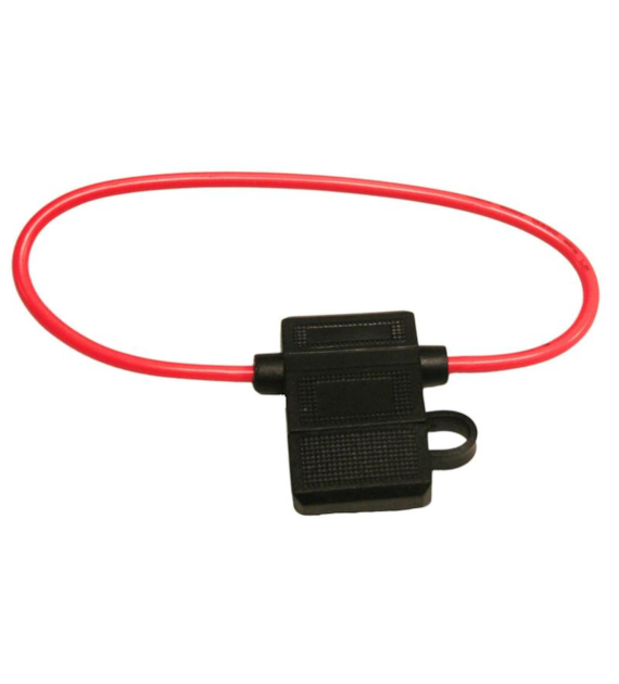 GNIAZDO BEZPIECZNIKA PŁASKIEGO 20mm Z PRZEWODEM 2,5mm
