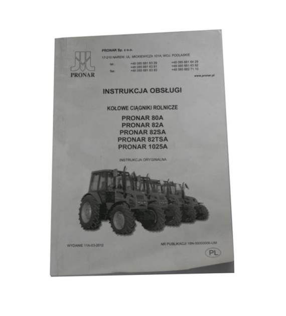 INSTRUKCJA OBSŁUGI MTZ 80A-1025A