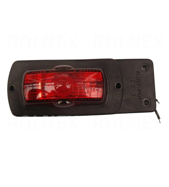 LAMPA OBRYSOWA NA GUMIE BIAŁO-CZERWONA