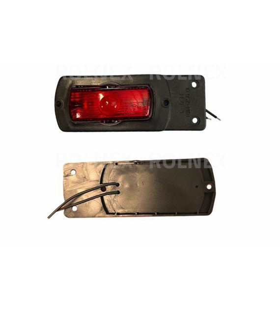 LAMPA OBRYSOWA NA GUMIE CZERWONA