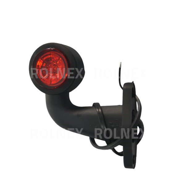 LAMPA OBRYSOWA BOCZNA WYGIĘTA NISKA LED