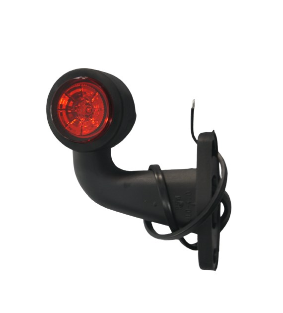 LAMPA OBRYSOWA BOCZNA WYGIĘTA NISKA LED