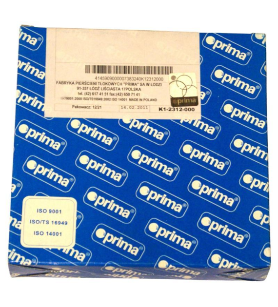 KOMPLET PIERŚCIENI TŁOKA T25 PRIMA 4P 1TŁOK D1441004060B1P