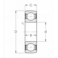 ŁOŻYSKO K6206 2RS ZVL UD206 30*62*16