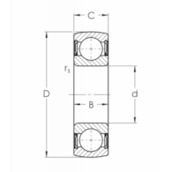 ŁOŻYSKO K6206 2RS ZVL UD206 30*62*16
