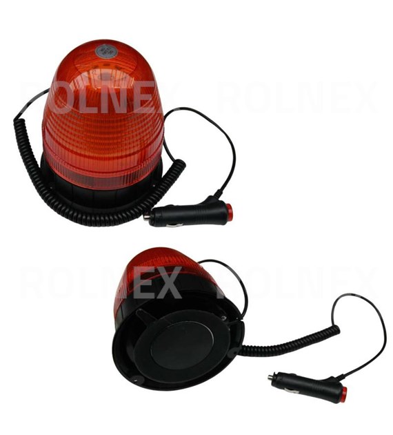 KOGUT BŁYSKOWY LED 12/24Vmagnes 160x140 mm 60W