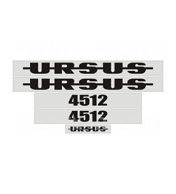 KOMPLET NAKLEJEK URSUS 4512