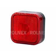 LAMPA OBRYSOWA KWADRATOWA Z ODBLASKIEM