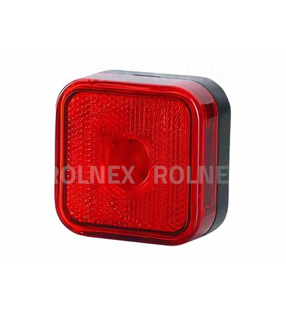 LAMPA OBRYSOWA KWADRATOWA Z ODBLASKIEM