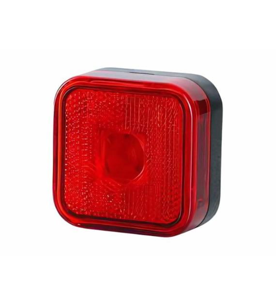 LAMPA OBRYSOWA KWADRATOWA Z ODBLASKIEM