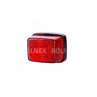 LAMPA OBRYSOWA PROSTOKĄTNA CZERWONA L1039