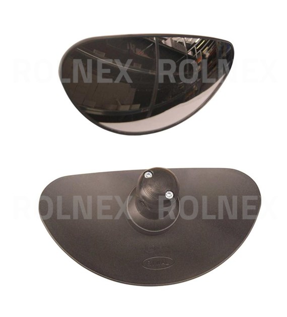 LUSTERKO PANORAMICZNE Z GAŁKĄ 265x155 TRÓJKĄTNE