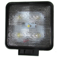 LAMPA ROB. KWADRATOWA LED 15W 5 LED 5x3W; 10-30V; 800Lm, 110x110x41