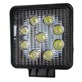 LAMPA ROB. KWADRATOWA LED 27W 9LED9x3W; 10-30V; 2200Lm; 110x110x70