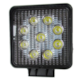 LAMPA ROB. KWADRATOWA LED 27W 9LED9x3W; 10-30V; 2200Lm; 110x110x70